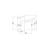 Кухонный смеситель EMAR 3012.9 Алмаз