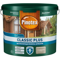 Пропитка-антисептик быстросохнущая Pinotex CLASSIC PLUS 3 в 1, скандинавский серый 2,5 л 5727888 5277888