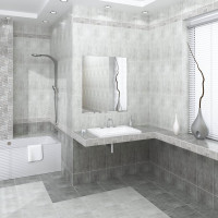 Плитка для стен Beryoza Ceramica Амалфи серый, 300x600x9 мм, 9 шт. ТГ-00003997