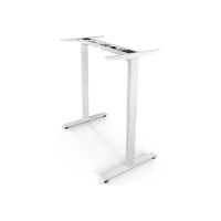 Двухмоторная рама стола с электрической регулировкой высоты StolStoya BAZALT белая PE222W