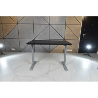 Стол с электрической регулировкой высоты StolStoya BAZALT рама серая, столешница мдф черная (эмаль), 120x65 SE222S120B