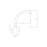 Смеситель для кухни SANTREK AQUA-615 "MODERN" MAXI d-40 SB58 265602
