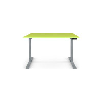 Письменный, компьютерный стол для работы сидя и стоя StolStoya BAZALT серый, регулируемый, с электроприводом, столешница лдсп свежий лайм 145x80 SE222SZ14580