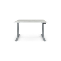Письменный, компьютерный стол для работы сидя и стоя StolStoya BAZALT серый, регулируемый, с электроприводом, столешница лдсп пальмира 145x80 SE222SDb14580