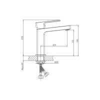 Смеситель для раковины Haiba хром HB10615