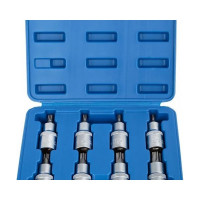 Набор головок со вставкой TORX с отверстием 1/2" DR, длина 55 мм, 8 предметов VERTUL VR50189