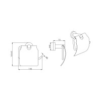 Бумагодержатель с крышкой Aquatek aq4009cr вега 00000129698