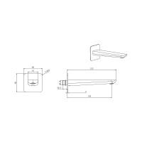 Излив для ванны Aquatek aq1041mb вега 00000129556
