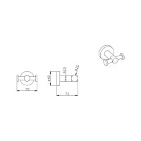 Крючок Aquatek двойной aq4002cr вега 00000129696