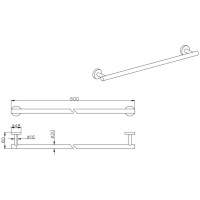 Полотенцедержатель Aquatek aq4014cr вега 00000129726