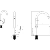 Смеситель для кухни Aquatek Вега aq1082cr 00000129567