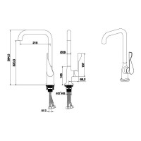 Смеситель для кухни Aquatek aq1083mb 00000129570