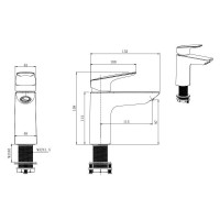 Смеситель для раковины Aquatek Вега aq1010mb 00000129532