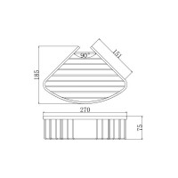 Угловая полка Aquatek Вега aq4006mb 00000129692