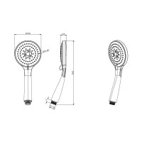 Ручной душ Aquatek 3jet aq2003cr 00000129630