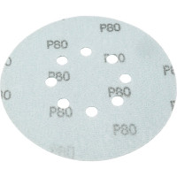 Диск абразивный с липучкой DTC-Film (green) 150 мм, 8 отверстий, зерно P80, 5 шт BRUSHTEX 150G8-80