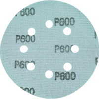 Диск абразивный с липучкой DTC-Film (green) 125 мм, 15 отверстий, зерно P600, 10 шт BRUSHTEX 125G8-600
