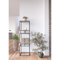 Стеллаж НАЙДИ флай, графит, лдсп бетонный камень LFLY-77349