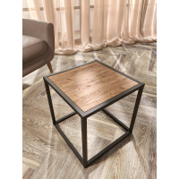 Стеллаж НАЙДИ 1, 400x400x400 мм, черный муар, лдсп дуб крафт табачный LS1-55004