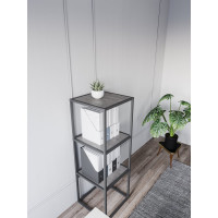 Стеллаж НАЙДИ 3, 400x400x1164 мм, графит, лдсп бетонный камень LS3-77349