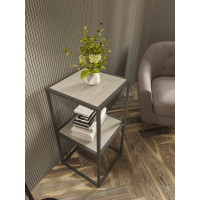 Стеллаж НАЙДИ 2, 400x400x782 мм, графит, лдсп бетонный камень LS2-77349