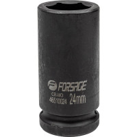 Головка ударная глубокая 24 мм, 3/4", 6 - гранная, Forsage F-46510024(6948)