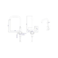 Смеситель для кухонной мойки RUSH Melos SUS1101-23