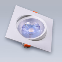 Светодиодный встраиваемый светильник ELEGANZ Поворотный квадрат W теплый 3000К 220V EL-0012
