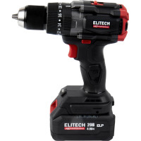 Аккумуляторная дрель Elitech CD 20BL2 (20В, 1х4Ач, 130Нм, BL) HD 205727