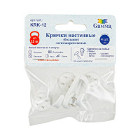 Крючки настенные большие Gamma KRK-12 12x19 мм, 4 шт. 488672