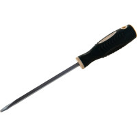 Шлицевая магнитная отвертка Rockforce Profi S2 SL5.5х125мм RF-70155125(28248)