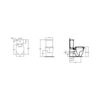 Чаша для унитаза-компакта Ideal Standard Connect Cube E803701