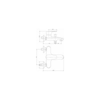 Смеситель для ванны Aquanet AF410-20C Magic хром 00237450