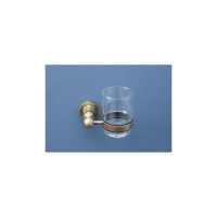 Стакан с держателем Aquanet 3884 стекло, латунь 00189265
