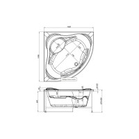 Фронтальная панель Aquanet MALTA NEW 150 00149864
