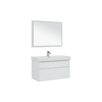 Зеркало Aquanet Nova Lite 100 цвет белый глянец 00242622