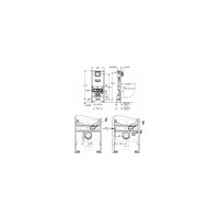 Комплект 3 в 1 для подвесного унитаза Grohe Rapid SLX 39598000