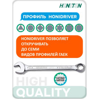 Набор комбинированных ключей в скрутке 17 шт HONITON 1517HCWP В0000000177294