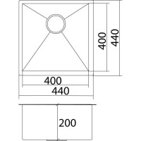 Кухонная мойка Oulin OL-F101