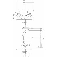 Смеситель для кухни FAUZT тип См-МДЦБА FZs-274-32