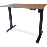 Стол с регулируемой высотой StolStoya МОТОР UP рама черная, столешница ЛДСП, Вулкан, 130x60 PE211IBSLS130