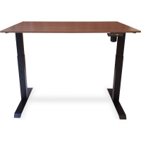 Стол с регулируемой высотой StolStoya МОТОР UP рама черная, столешница ЛДСП, Орех Сопрано, 125x75 PE211IBSLO125