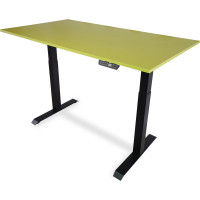 Стол с регулируемой высотой StolStoya МОТОР UP рама черная, столешница ЛДСП, Лайм, 130x60 PE211IBSLSL130