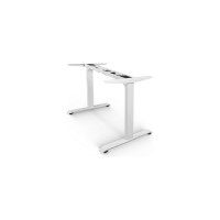 Двухмоторная рама стола с электрической регулировкой высоты StolStoya BAZALT белая PE222W