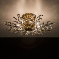 Хрустальная люстра Citilux Серенада Бронза CL315183