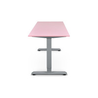 Письменный, компьютерный стол для работы сидя и стоя StolStoya BAZALT серый, регулируемый, с электроприводом, столешница лдсп барби 145x80 SE222Sbr14580