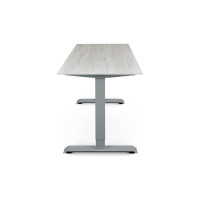 Письменный, компьютерный стол для работы сидя и стоя StolStoya BAZALT серый, регулируемый, с электроприводом, столешница лдсп пальмира 145x80 SE222SDb14580