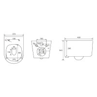 Подвесной унитаз Aquatek Мия aq2004-mb 00000131121