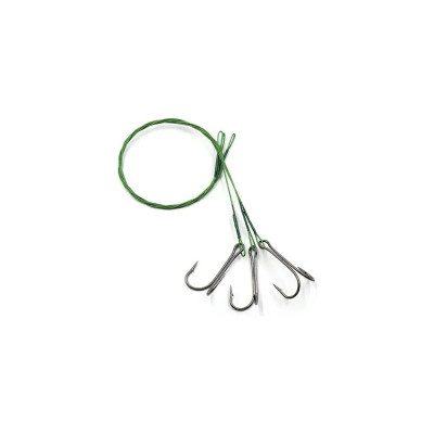 Поводок стальной Namazu leader 1x7 nylon coated green N-LS39-20D1/0L