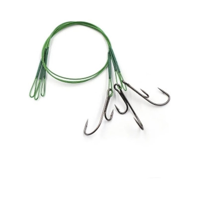 Поводок стальной Namazu leader 1x7 nylon coated green N-LS33-20DR2L